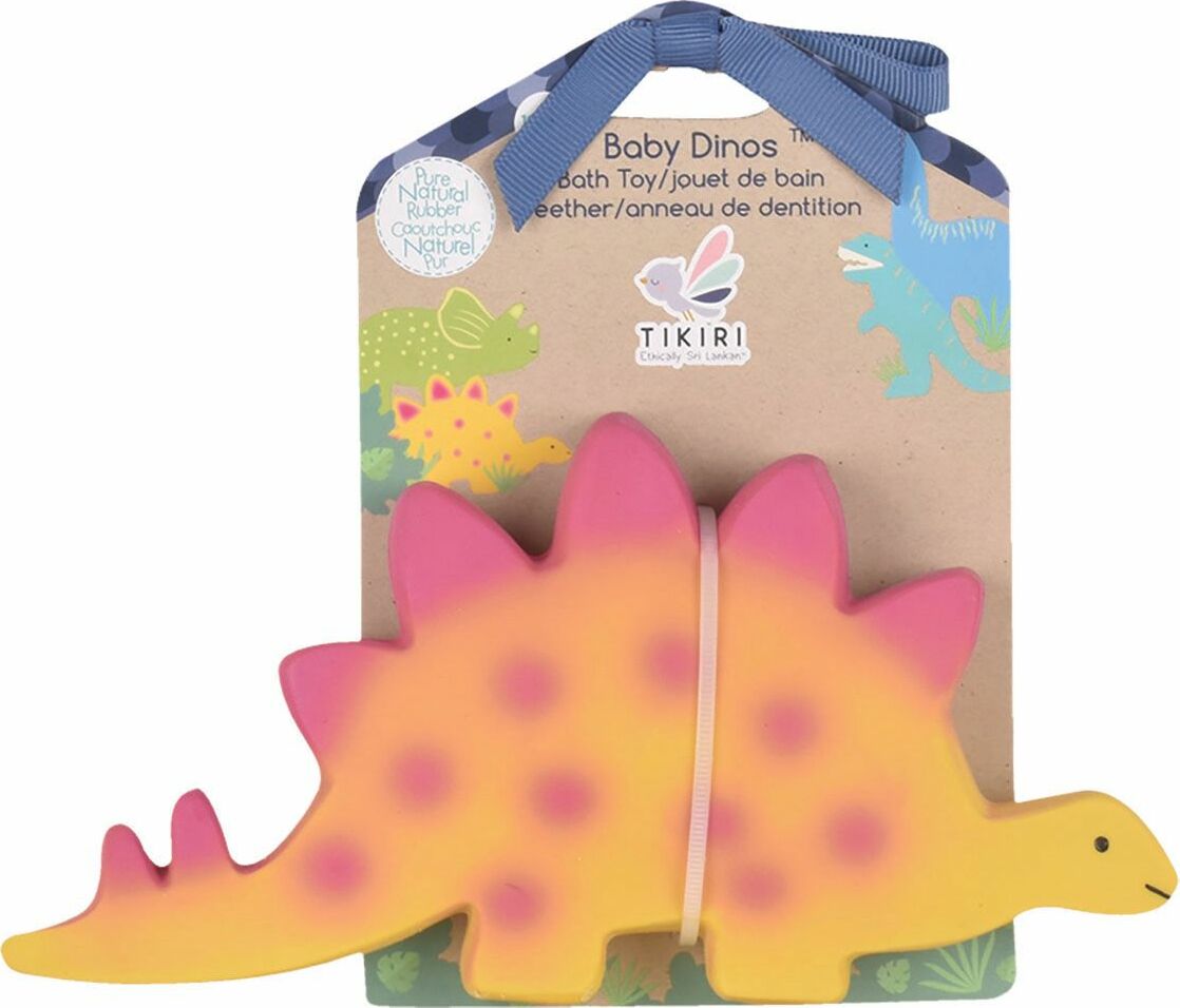 Baby Stegosaurus (Stego) Natural Organic Rubber Toy