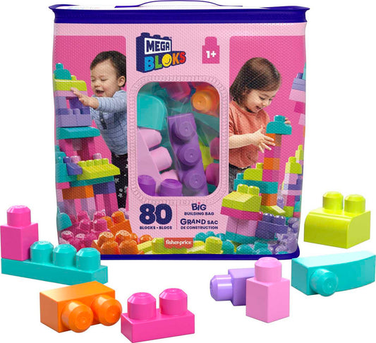 Mega Bloks First Builders Big Building Bag Pink