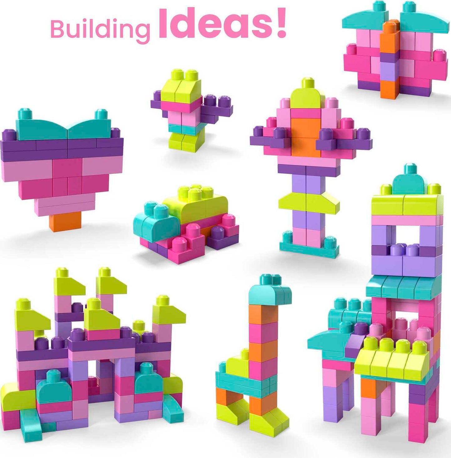 Mega Bloks First Builders Big Building Bag Pink