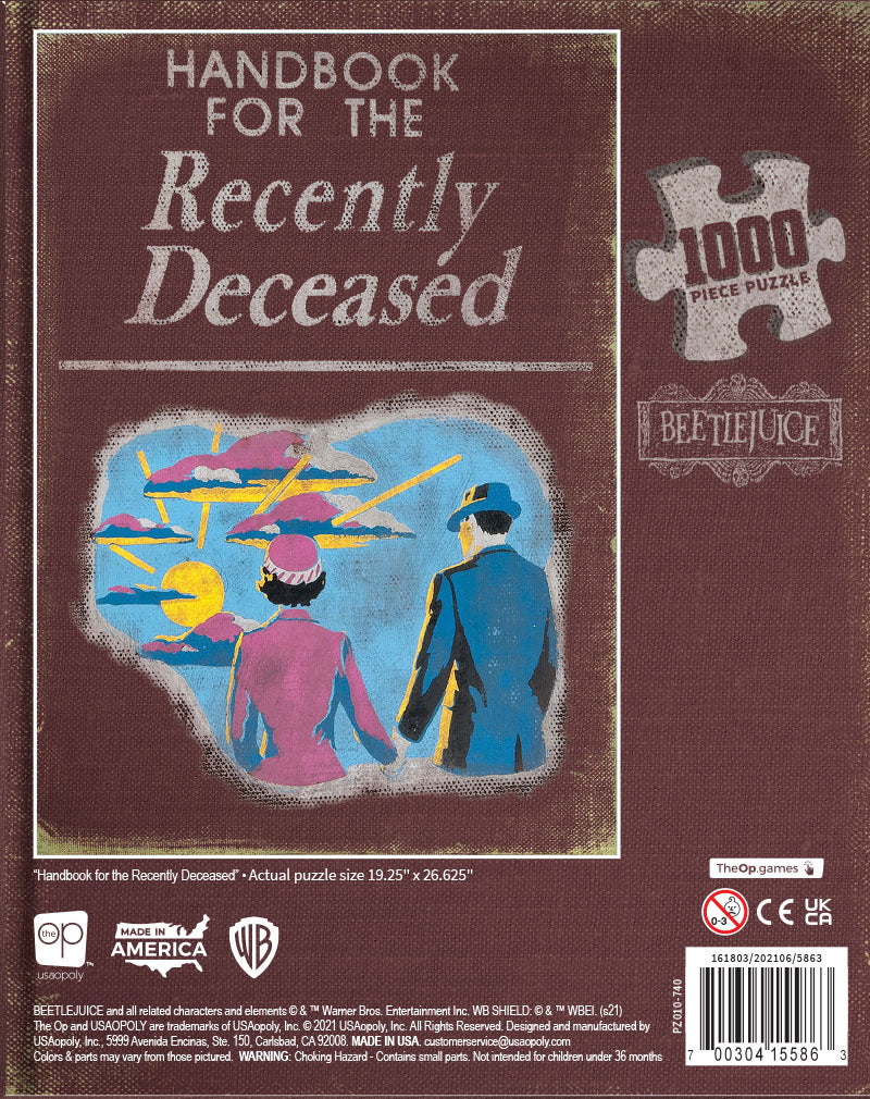 Beetlejuice "Handbook for the Recently Deceased" 1000-Piece Puzzle