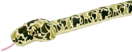 Green Camo Snake Stuffed Animal - 54"