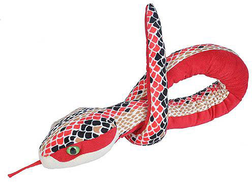 Red Scales Snake Stuffed Animal - 54"