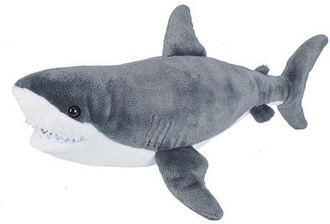 Great White Shark Stuffed Animal - 15"