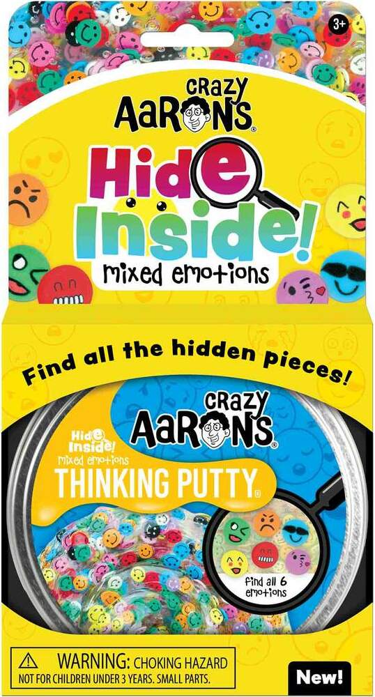 Mixed Emotions Hide Inside Thinking Putty 4" Tin