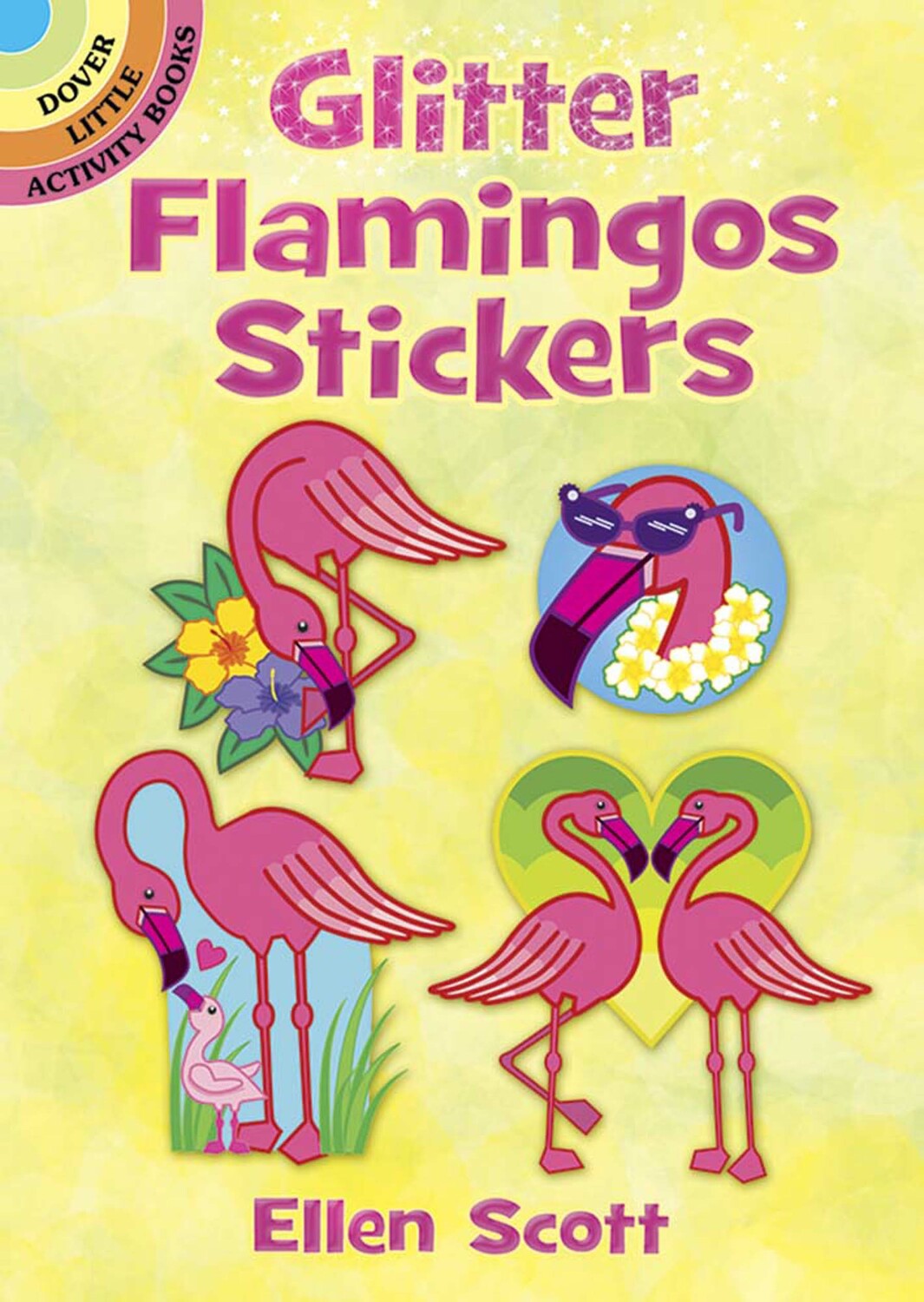 Glitter Flamingos Stickers