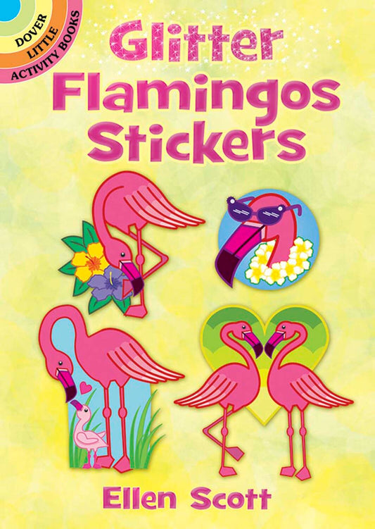 Glitter Flamingos Stickers