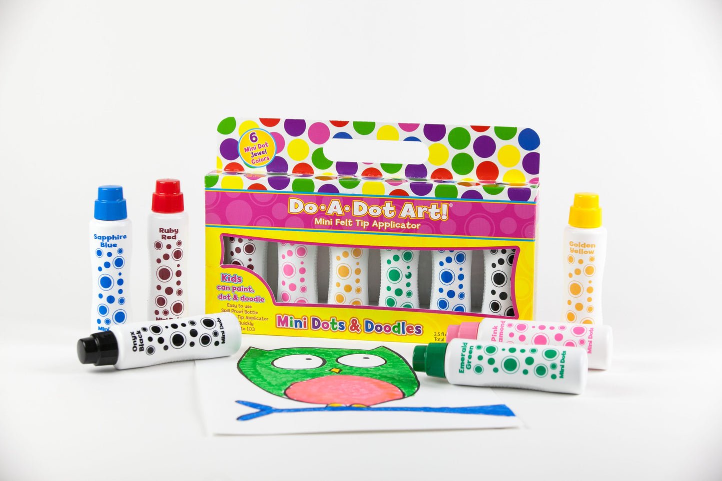 Dot-Art Markers 6-pk Brilliant [Washable]