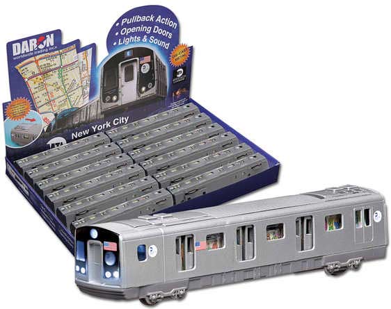 Mta Pullback Subway Car 12 Piece Display