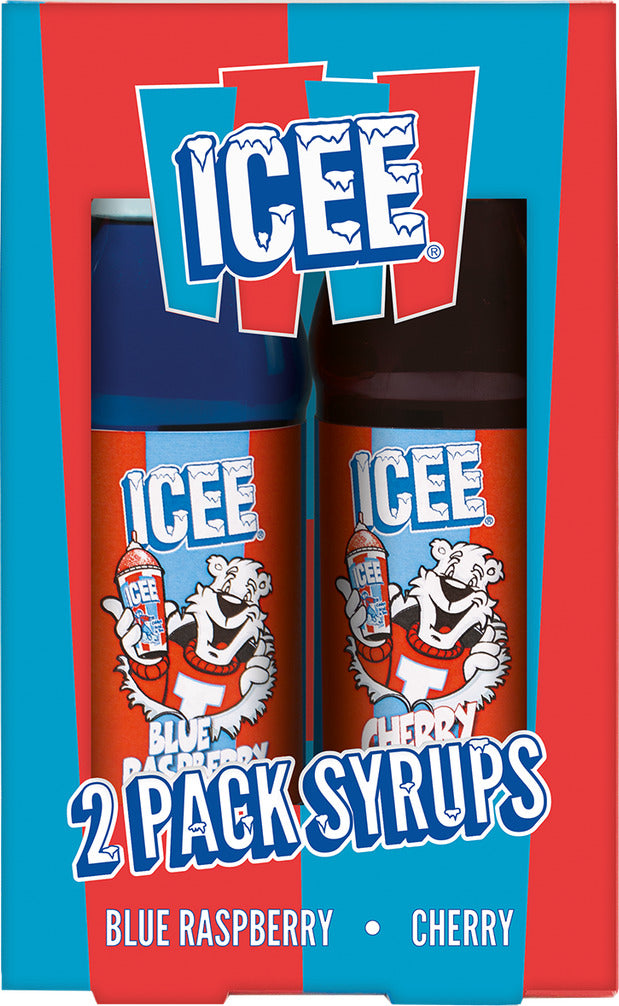 Icee Blue Raspberry Cherry Syrup Set