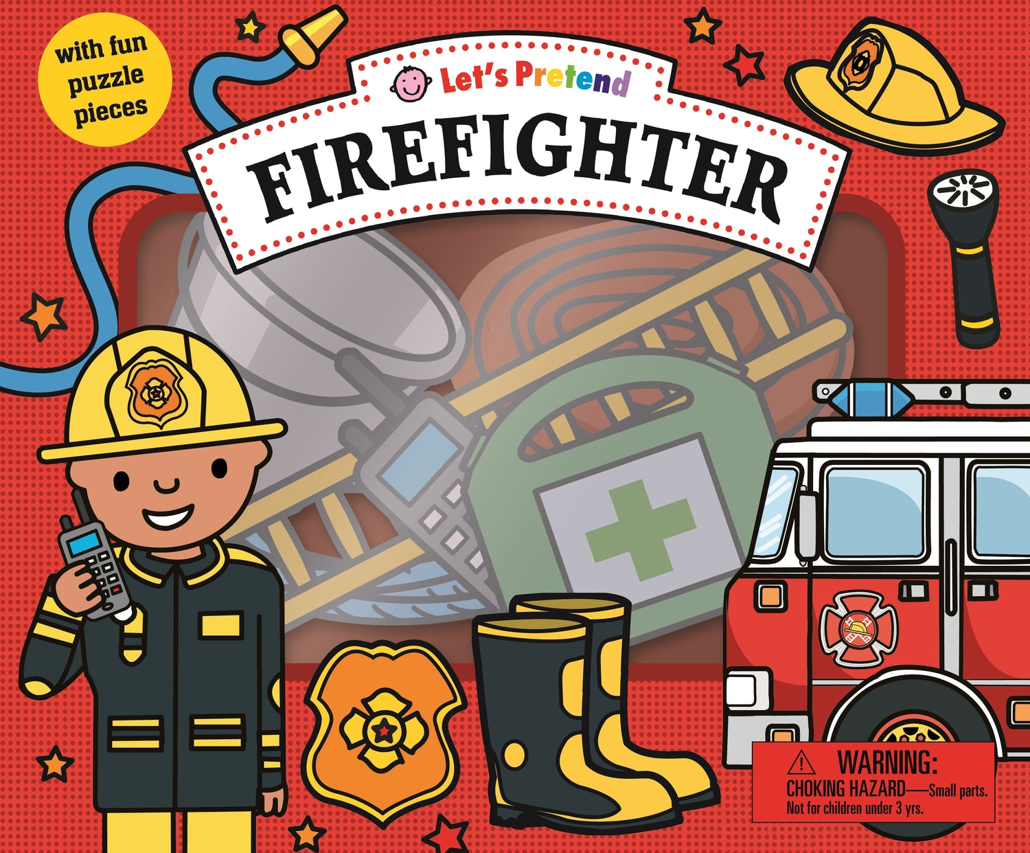 Let's Pretend: Firefighter Set: With Fun Puzzle Pieces