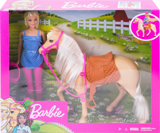 Barbie Doll And Horse