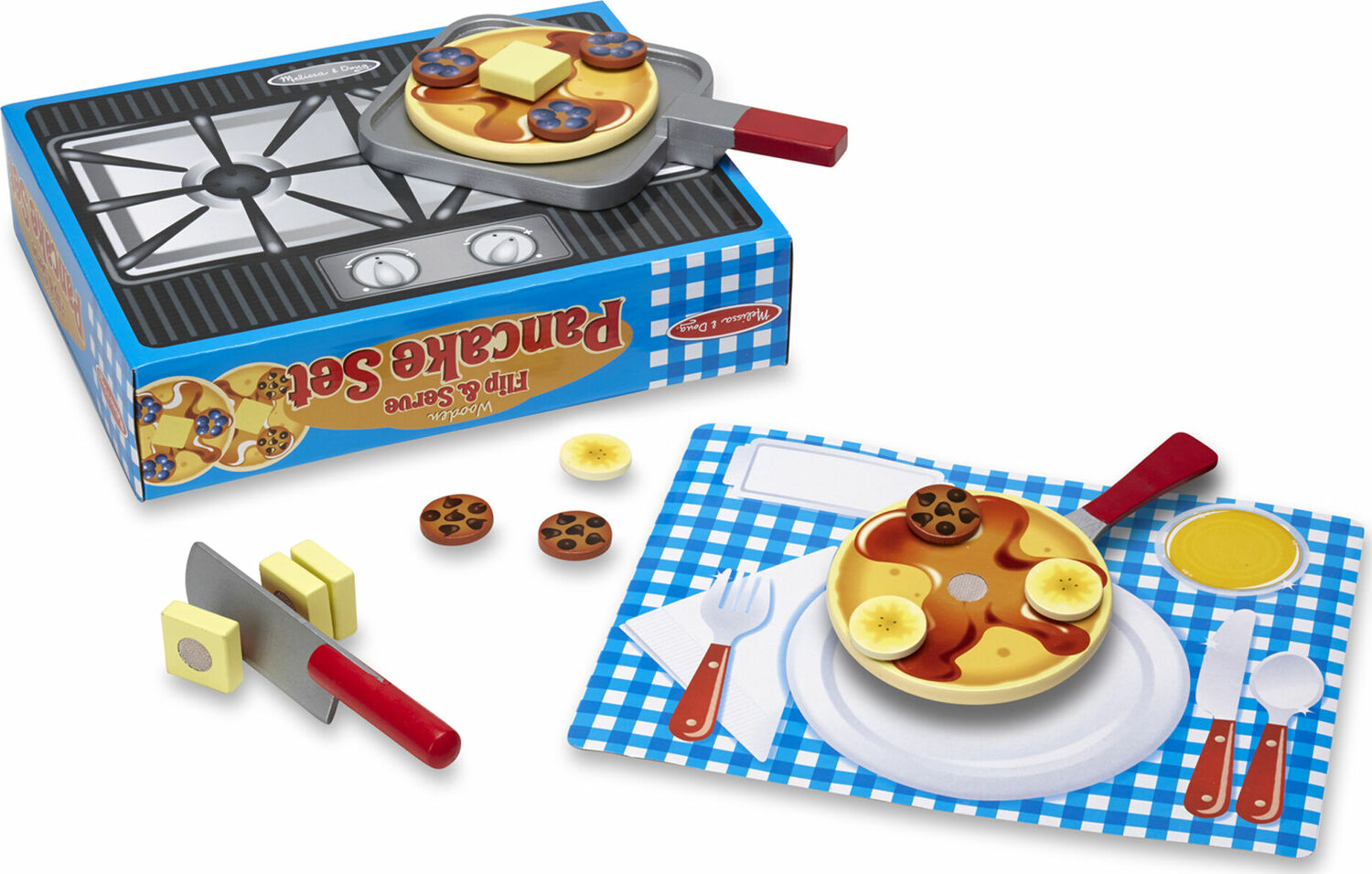 Flip & Serve Pancake Set - Wooden Play Food