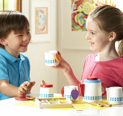 Wooden Steep & Serve Tea Set