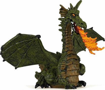 Green Winged Dragon With Flame