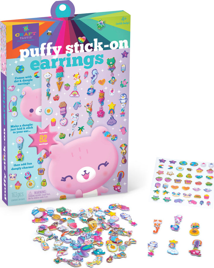 Craft-Tastic® Puffy Stick-On Earings