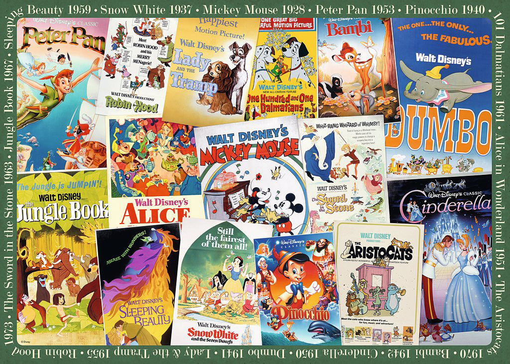 Disney Vintage Movie Posters (1000 pc Puzzle)