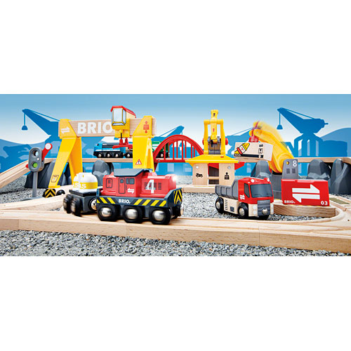 Brio Train Cargo Railway Deluxe popular Set