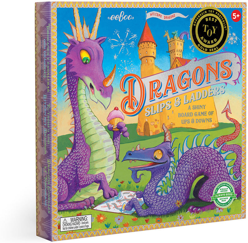 Dragons Slips & Ladders Board Game