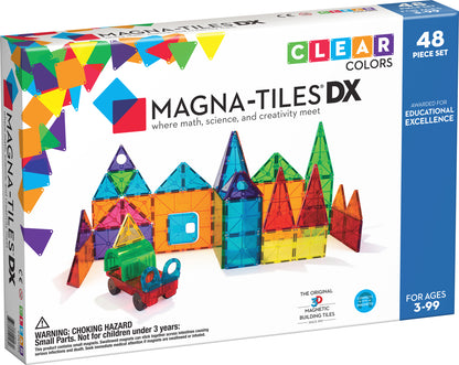 Magna-Tiles Clear Colors 48 Piece Dx Set